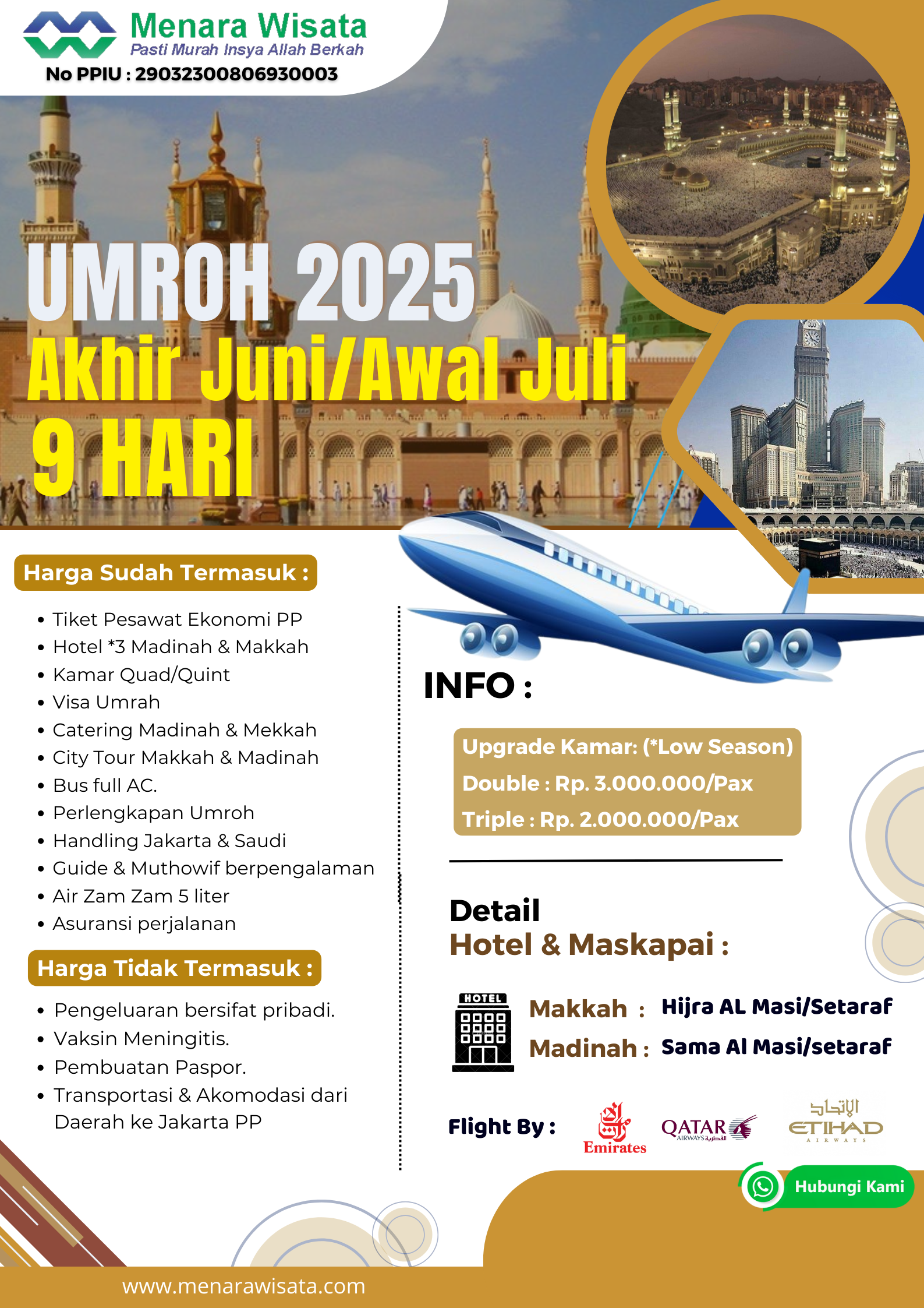 Paket Umroh Awal Musim 2025