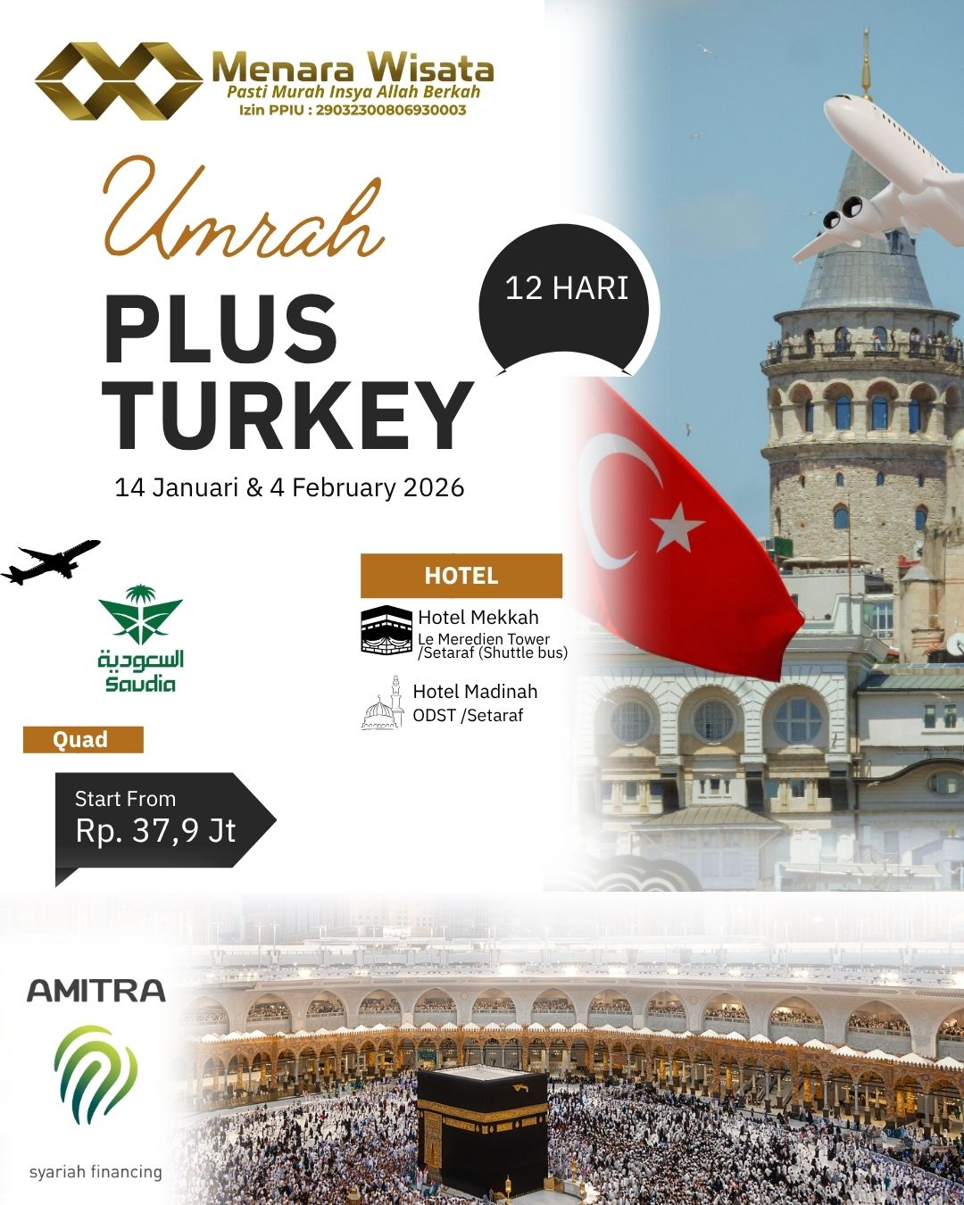 Umroh Plus Turki Desember 2025