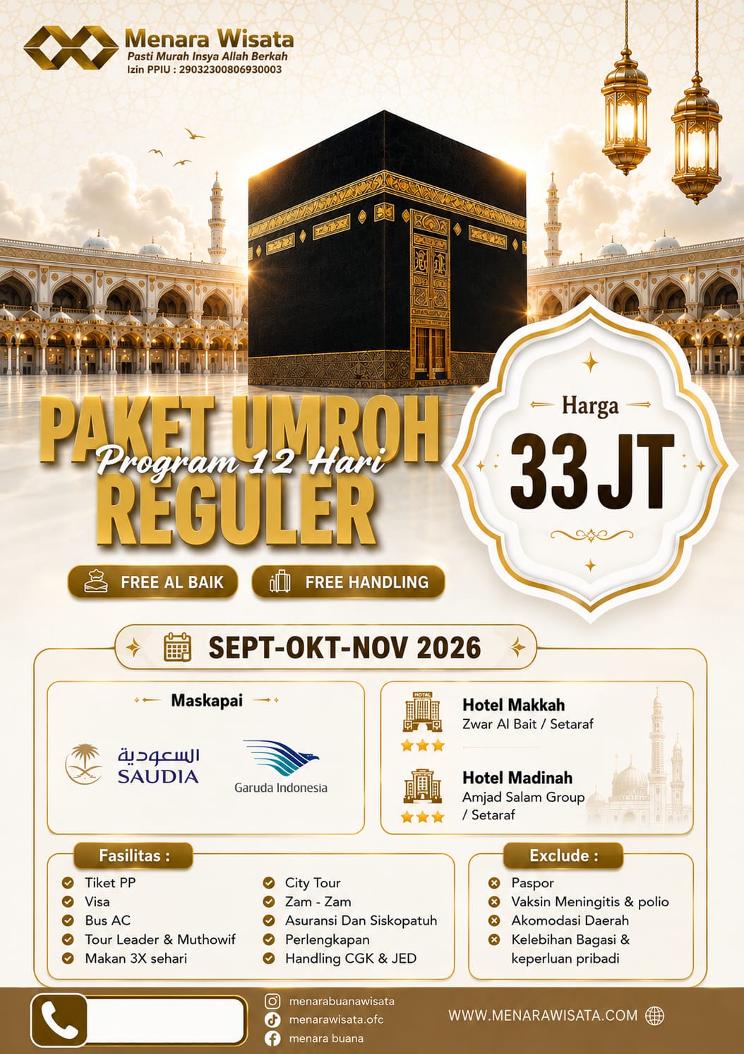 Paket Umroh 12 Hari
